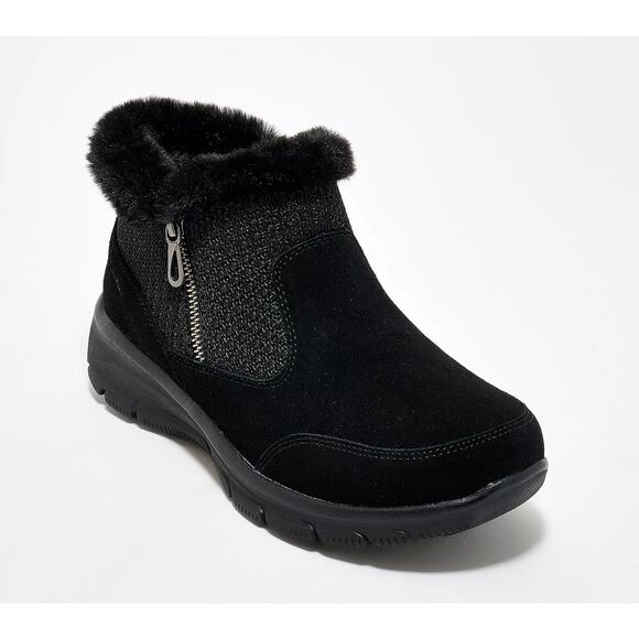 Skechers Shoes - Skechers Easy Going Sweater Knit Ankle Boots black 10 Medium A705903